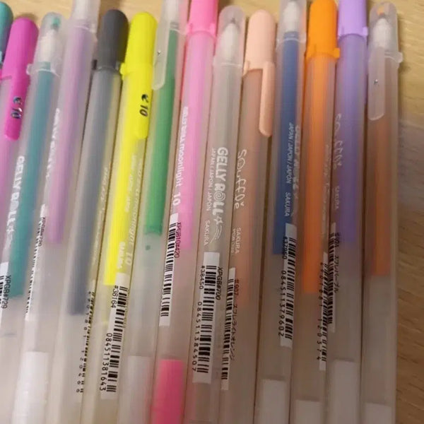 [BUNJANG] Sakura Jelly Roll Pens (28 count) / (미사용) 사쿠라 젤리 볼펜 28개