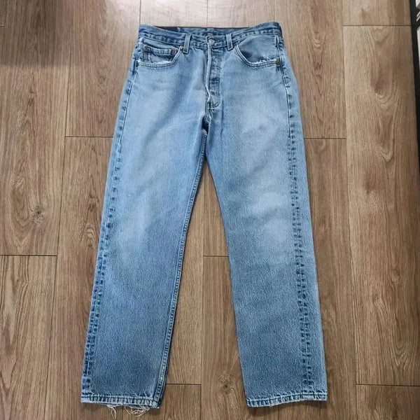 [BUNJANG] Vintage Levi's 501 USA Washed Denim Jeans / 빈티지 리바이스 501 usa 미제 연청 데님