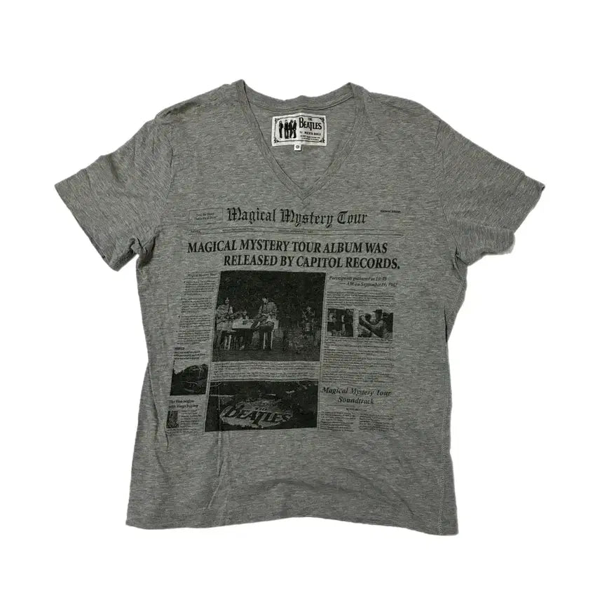 [BUNJANG] The Beatles Vintage Newspaper T-Shirt / 비틀즈 빈티지 뉴스페이퍼 티셔츠