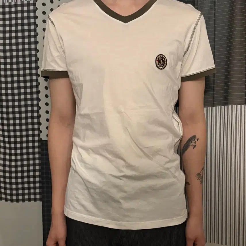 [BUNJANG] Dolce & Gabbana Basic Ringer T-Shirt / 돌체앤가바나 베이직 링거 티셔츠