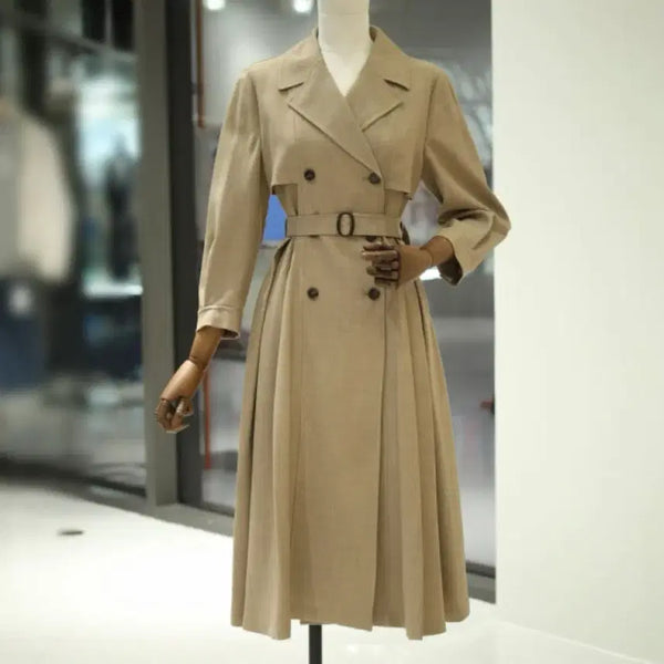 [BUNJANG] Kenedys Lady Beige Trench Belt Dress / 케네디스레이디 베이지 트렌치 벨트 원피스
