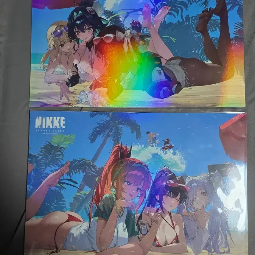 [BUNJANG] Goddess of Victory: Nikke A3 Hologram Poster Set (Sealed) / 승리의여신 니케 A3 홀로그램 포스터 미개봉 새상품 1주차 2주차