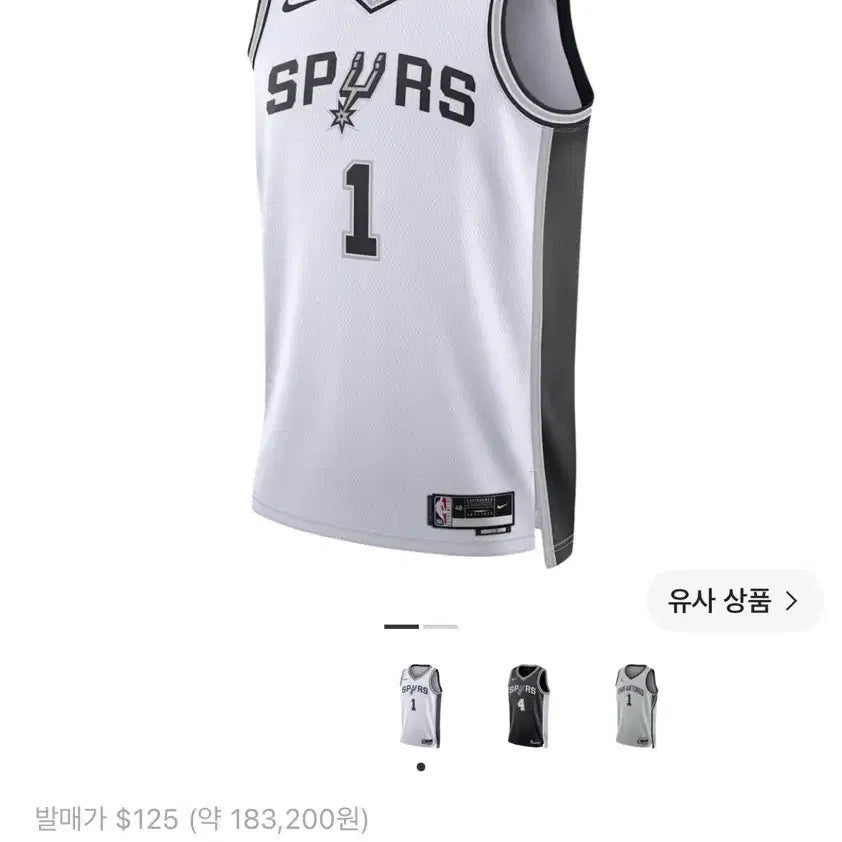 [BUNJANG] San Antonio Spurs Victor Wembanyama Swingman Jersey / NBA 샌안토니오 스퍼스 웸반야마 스윙맨 저지 새상품