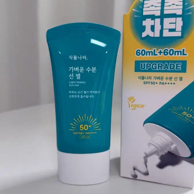 [BUNJANG] Singles Nature Moisturizing Sun Gel SPF / 새상품 식물나라 선크림 가벼운 수분 선 젤 60ml