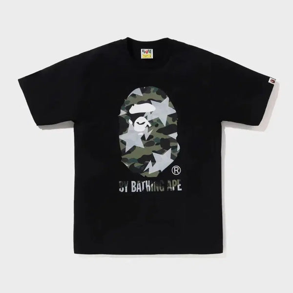 [BUNJANG] BAPE Star Over Print First Camo T-Shirt Black XL / [오늘만] 베이프 스타 오버 프린트 퍼스트 카모 티셔츠 블랙