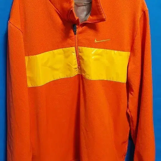 [BUNJANG] Nike Windbreaker Orange Yellow Stripe Fleece Size 100 / 나이키 바람막이 100
