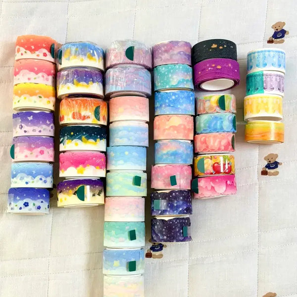 [BUNJANG] Glitter Masking Tape Bundle Set (38 Types) / 다꾸 글리터 통 마스킹테이프 38종 일괄 판매합니다! (제제스튜디오,달퐁상점,딩굴댕굴 등)