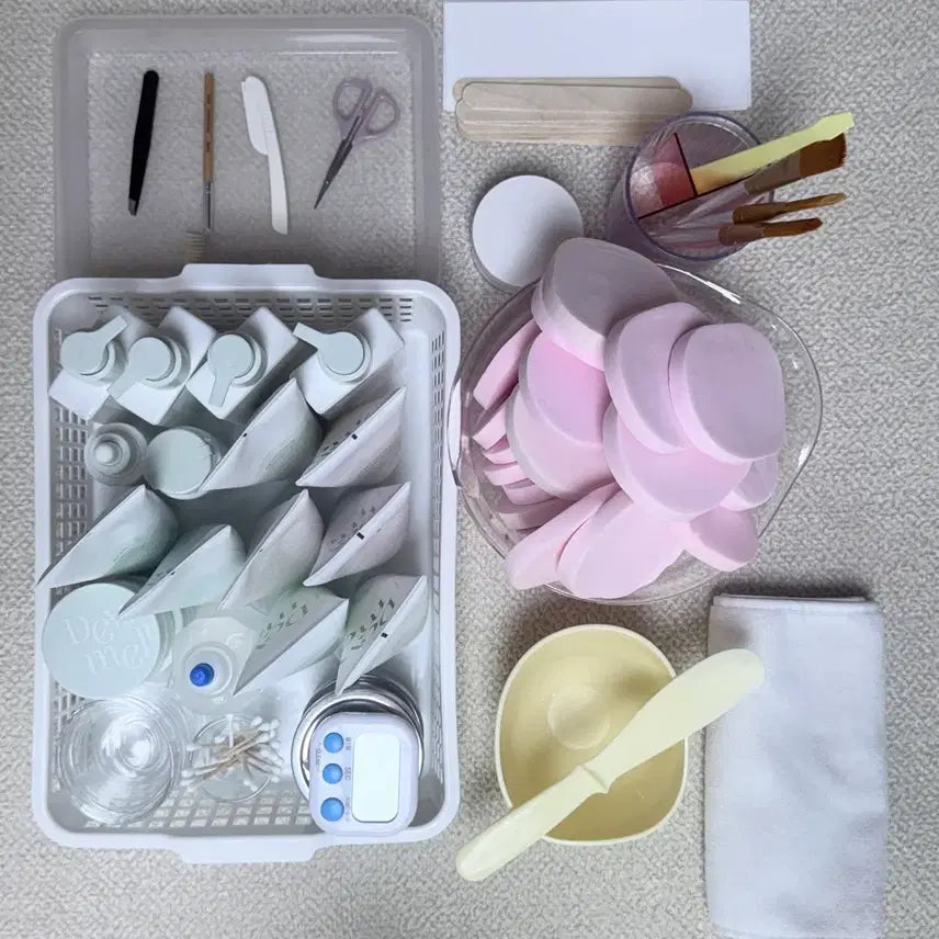[BUNJANG] Skincare Practice Kit for Esthetician Exam Prep / 미용(피부) 실기 재료