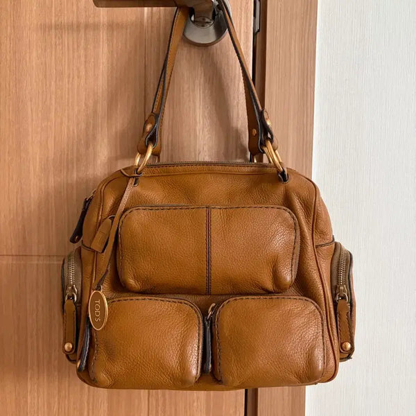 [BUNJANG] Tod's T-Bag Leather Tote Bag / (정품)토즈 T백 토트백 가죽 미우미우