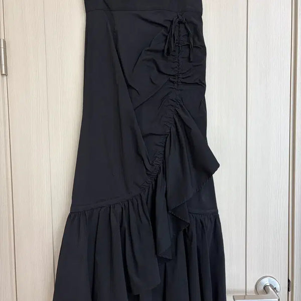 [BUNJANG] SLY Black Frill Long Skirt / SLY 블랙 프릴 롱스커트 일본브랜드 지뢰계 스나계