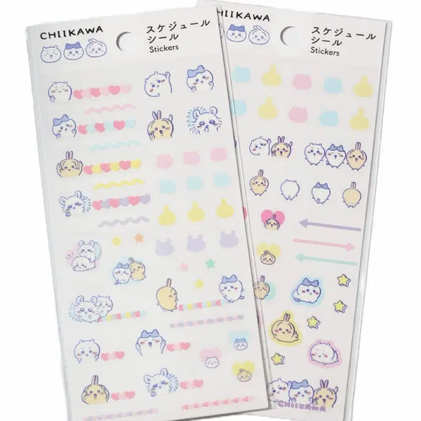 [BUNJANG] Monchiku Chiikawa Schedule Sticker Set (2 Types) / 먼작귀 치이카와 스케줄 스티커 2종