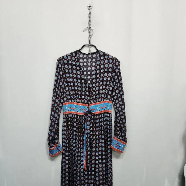 [BUNJANG] Sandro Chiffon Midi Dress / 산드로 쉬폰 미디원피스