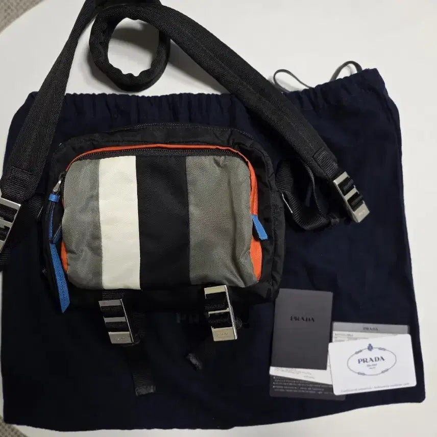 [BUNJANG] Prada Multicolor Nylon Crossbody Bag / 프라다 멀티컬러나일론 크로스백