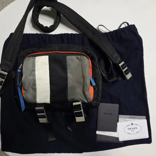 [BUNJANG] Prada Multicolor Nylon Crossbody Bag / 프라다 멀티컬러나일론 크로스백