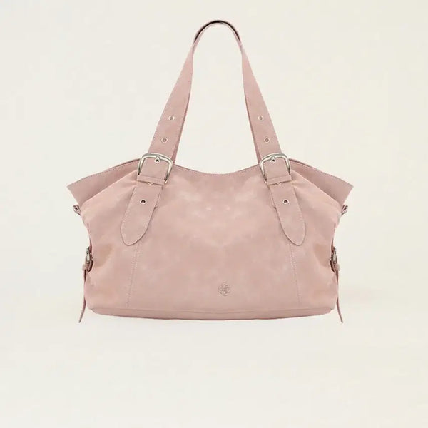 [BUNJANG] Heary Bibi Buckle Big Shoulder Bag Pink / 히어리 비비 버클 빅 숄더백 핑크