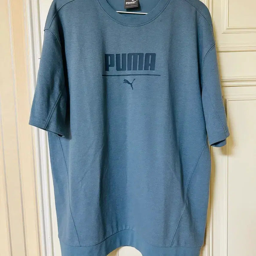 [BUNJANG] Puma Short Sleeve Sweatshirt T-Shirt (L Size) / (거의 새상품)(최종가격)PUMA 맨투맨 반소매 티셔츠(L사이즈)