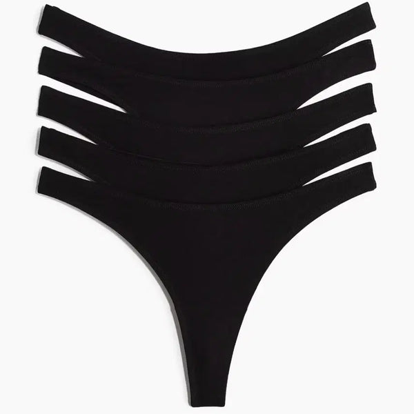 [BUNJANG] H&M Cotton Thong Panty Set (5 pcs) / H&M 티팬티