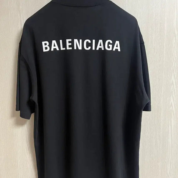 [BUNJANG] Balenciaga Back Logo Short Sleeve T-Shirt Black / [새상품급,국내매장판] 발렌시아가 백로고 반팔 블랙