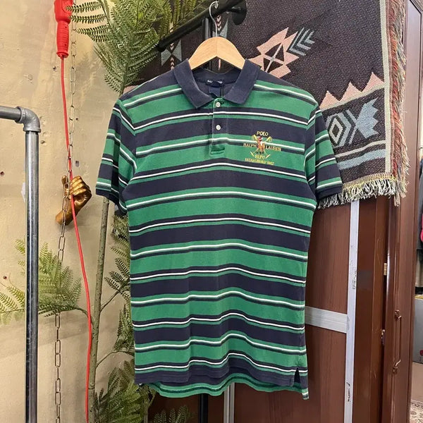 [BUNJANG] Polo Ralph Lauren Striped Short Sleeve Polo Shirt XL / 폴로 랄프로렌 스트라이프 반팔 카라티 #csz0268