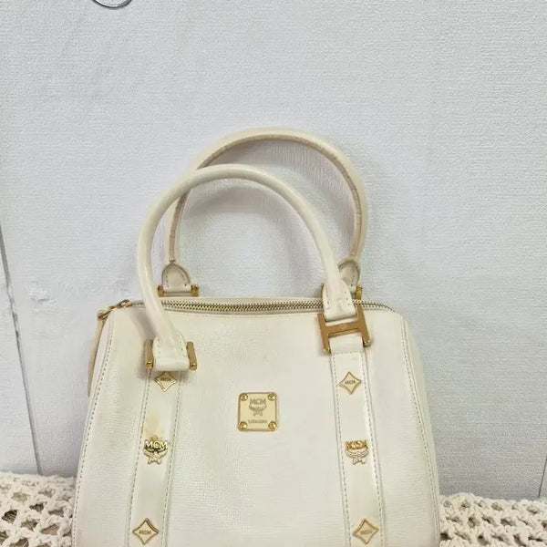 [BUNJANG] MCM Visetos Tote Bag Ivory / MCM 비세토스 토트백 아이보리