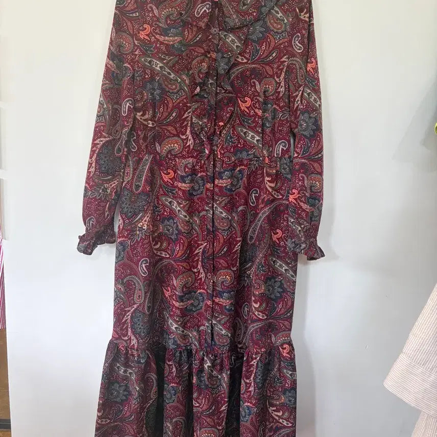 [BUNJANG] SJWANI Paisley Pattern Long Dress / Sj와니 페이즐리 패턴 롱 원피스