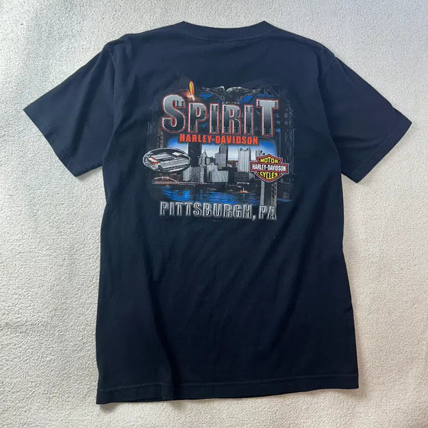 [BUNJANG] Harley-Davidson Vintage Pocket T-Shirt / 100 할리데이비슨 빈티지 포켓 반팔티 #248