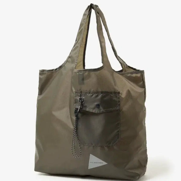 [BUNJANG] and wander Crispy Rip Grocery Pocket Bag Khaki / (새상품) 앤드원더 그로서리 백 카키