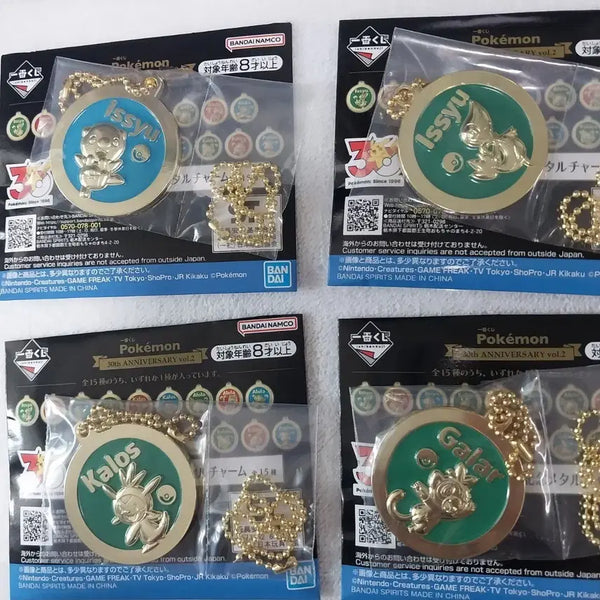 [BUNJANG] Pokemon 30th Anniversary Metal Charm / 포켓몬 30주년 K상 애니버서리 메탈 참
