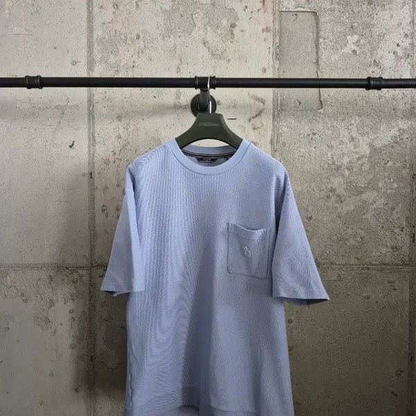 [BUNJANG] Hazzys Men's Short-Sleeve T-Shirt Blue Size 105 / 헤지스 반팔티셔츠(MS