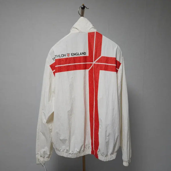 [BUNJANG] Descente England Stand Neck Windbreaker (Size L) / L ) 데상트 잉글랜드 스탠드넥 바스락 바람막이