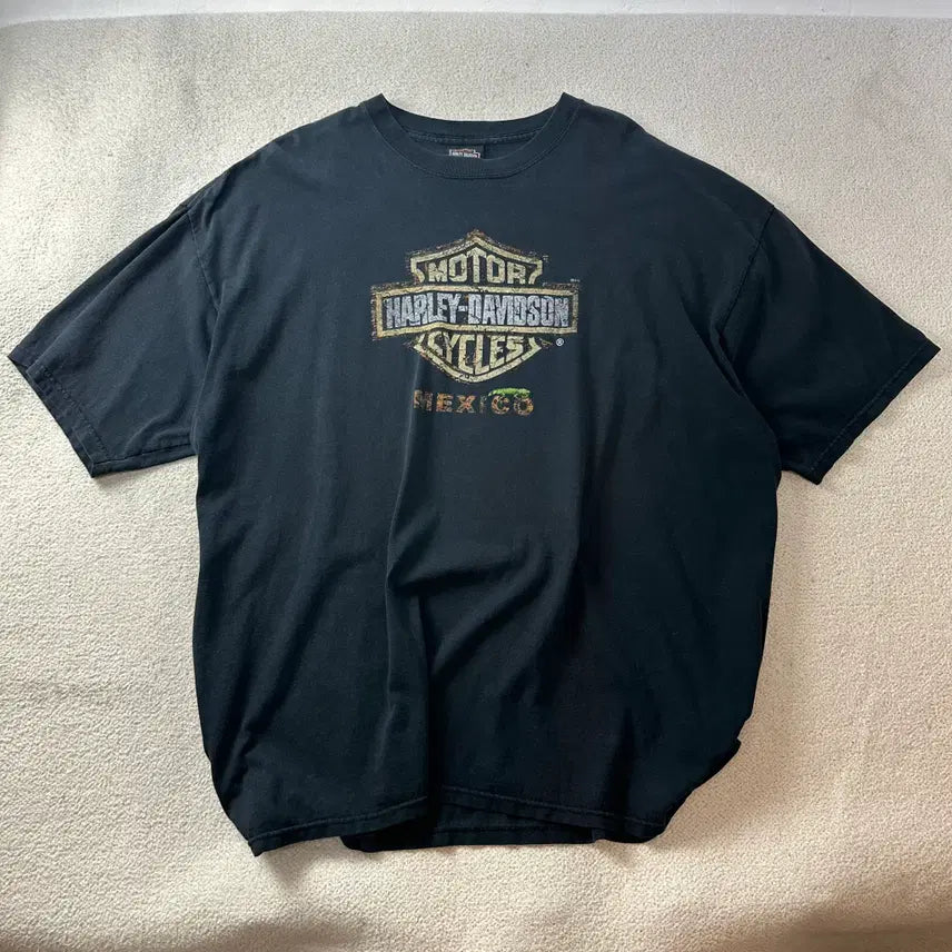 [BUNJANG] 1990s Harley-Davidson Mexico Cancun Motorcycle T-Shirt / 110 90s 할리데이비슨 멕시코 칸쿤 모터사이클 빈티지 반팔티 #249