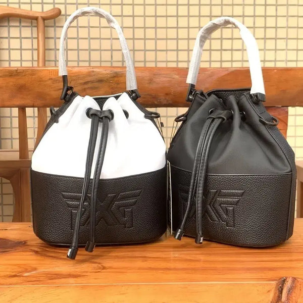 [BUNJANG] PXG Bucket Bag Black/White / PXG 복조리백 블랙/화이트