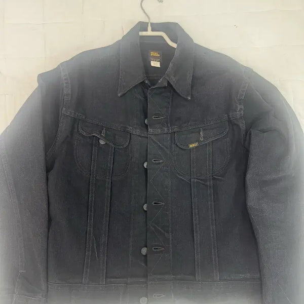 [BUNJANG] RRL Black Denim Trucker Jacket / 더블알엘 RRL 데님 트러커 자켓 블랙