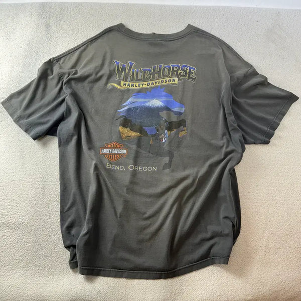 [BUNJANG] Harley-Davidson Vintage Graphic T-Shirt / 110 할리데이비슨 빈티지 그래픽 반팔티셔츠 #251