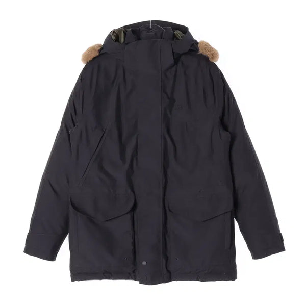 [BUNJANG] Lacoste Embroidered Logo Hooded Puffer Down Jacket / 라코스테 로고 자수 후드 퍼 다운 패딩 점퍼