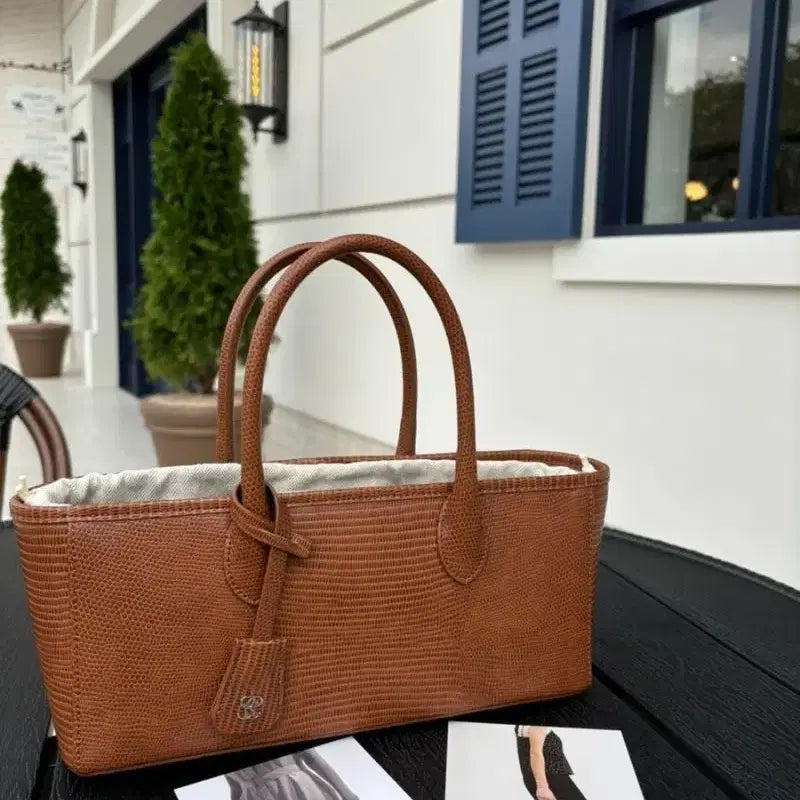 [BUNJANG] Sie Helena Baguette Tote Bag Camel Croc / 시에 sie 헬레나 바게트 토트백 새상품급