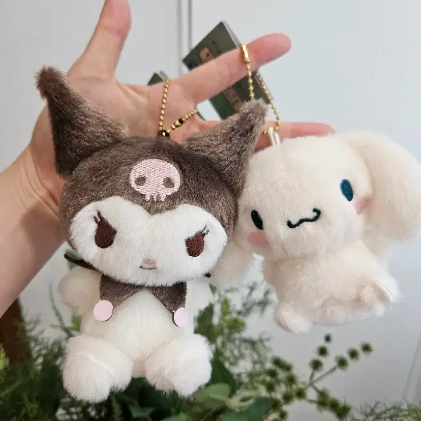 [BUNJANG] Sanrio Retro Series Kuromi Cinnamoroll Mascot Keyring / (일본정품) 레트로 시리즈 쿠로미 시나모롤 키링