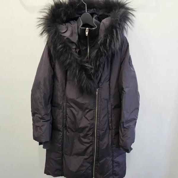 [BUNJANG] HERA DRESS CODE Racoon Fur Goose Down Long Padding S / HERA DRESS CODE 폭스퍼(라쿤퍼) 구스다운 롱패딩 S