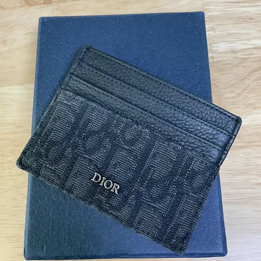 [BUNJANG] Dior Oblique Card Holder Black / 디올 오블리크 카드지갑 블랙 거의새것