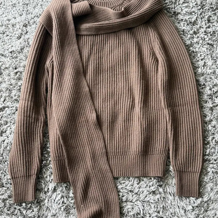[BUNJANG] Dior 19FW Cashmere Scarf Knit Sweater - Size S / 디올 캐시미어 스카프 니트 19FW Size S