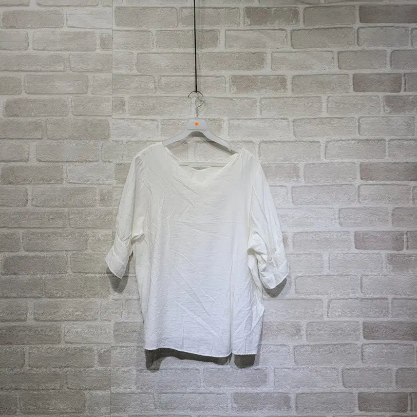 [BUNJANG] V-Neck Blouse Free Size / ㅈ207 브이넥 블라우스 F