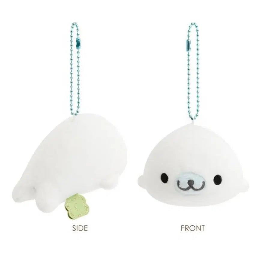 [BUNJANG] Mamegoma "Kaisoku Sekka" Soft Mascot Plush Keychain Shirogoma / 마메고마 산엑스 계속 함께해 말랑말랑 마스코트 봉제인형 키링 시로고마