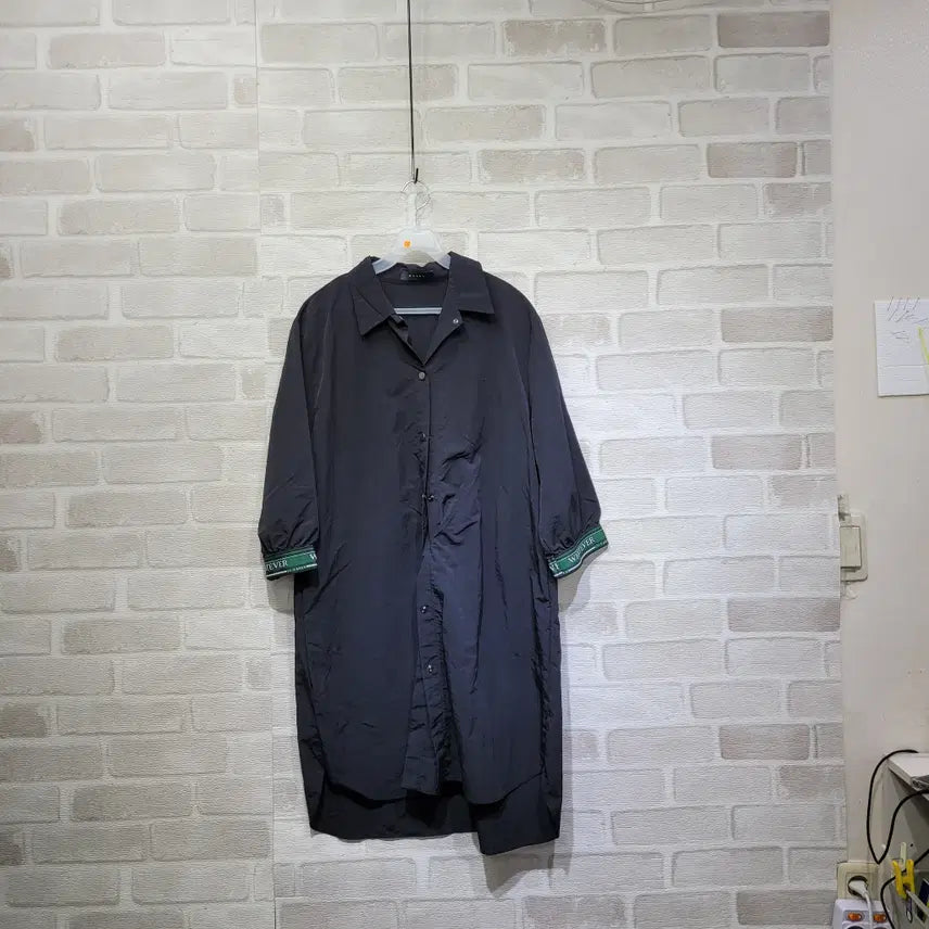 [BUNJANG] Woven Long Jacket Free Size / ㅈ217 우븐 롱자켓 F