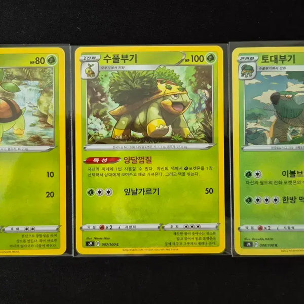[BUNJANG] Pokemon Foongus, Breloom, and Toedscruel Set / 포켓몬 카드 모부기 수풀부기 토대부기 세트