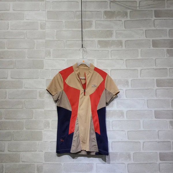 [BUNJANG] Half-Zip Short Sleeve Shirt Size 55 / ㅈ220 반집업 반팔 55