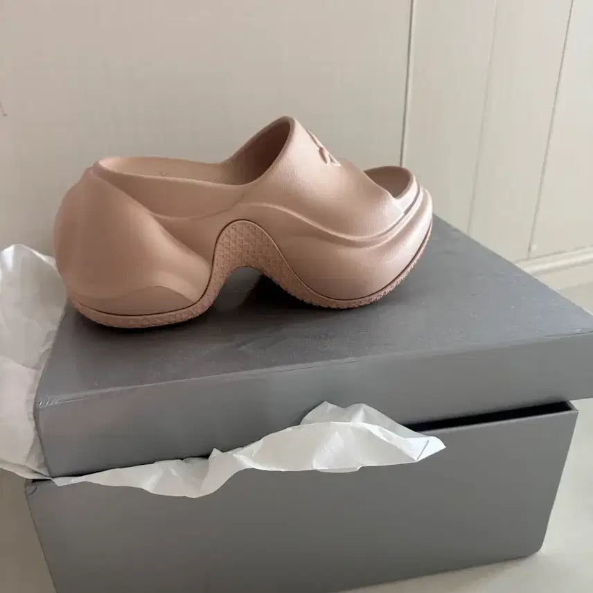 [BUNJANG] SMFK Platform Wedge Slippers Sandals Size 35 / SMFK 35사이즈 통굽 슬리퍼 샌들