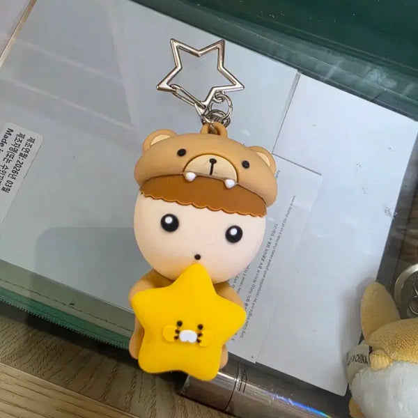 [BUNJANG] Maru is a Dog X Chunsik Star Keychain / 마루는강쥐X춘식이 별 키링