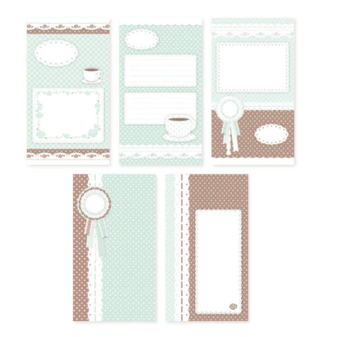 [BUNJANG] Nevertheless Rose Garden Mint Long Mojoji Ding (5 Types, 1 Sheet Each) / 네버더레스 - 로즈가든민트 롱모조지 띵