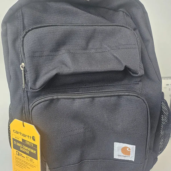 [BUNJANG] Carhartt 27L Single Compartment Backpack Black / 칼하트 27L 싱글 컴파트먼트 백팩 블랙 [27L-BK-one-02]