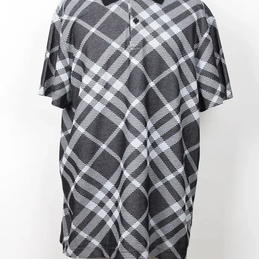 [BUNJANG] Burberry Check Stretch Cotton Blend Polo Shirt XXL / 버버리 체크 스트레치 코튼 블렌드 폴로셔츠 XXL(110~115)